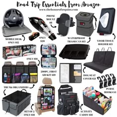 the contents of a travel bag are shown in this graphic above it's description