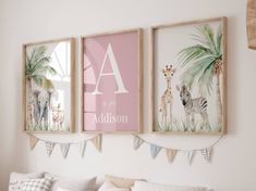 Safari Toddler Room Girl, Girly Jungle Theme Nursery, Jungle Theme Nursery Girl, Baby Girl Jungle Nursery, Blair Bedroom, Safari Toddler Room, Pink Safari Nursery, Girl Jungle Nursery, Girl Safari Nursery