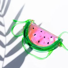 A wide collection if jelly handbags! Comes with an adjustable strap, semi-transparent body, zipper closure, and fun, bold colors to spice up any outfit! Watermelon Purse, Jelly Fruit, Watermelon Jelly, Jelly Purse, Jelly Bag, Fruit Jelly, Cosmetic Glitter, Bag Collection, Candle Accessories