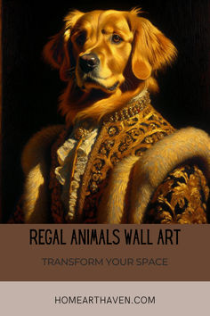 Regal Retriever Reverie Canvas Golden Retriever