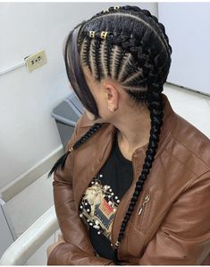 Braids Two, Easy Braid Styles, Biracial Hair, Braided Cornrow Hairstyles, Natural Hair Updo, Easy Braids