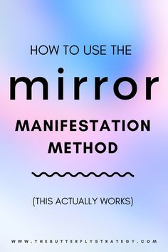 Manifestation Mirror, Financial Affirmations, Mirror Magic, Second Brain, Set Intentions, Attracting Wealth, Manifest Wealth, Financial Abundance