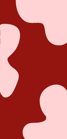 an abstract red and white background with pink shapes in the shape of two circles on top of each other