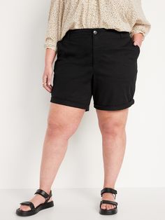 OGC shorts are the original chinos style you love revamped for now.  Slouchy, versatile, easy (hello, elasticized waist), they're dressier than sweats, relaxier than dress pants Elasticized high-rise waistband, with button closure and built-in belt l Relaxed Fit Bermuda Shorts With 5-inch Inseam, Spring Bermuda Shorts With 5-inch Inseam And Relaxed Fit, Casual Relaxed Fit Shorts With Rolled Hem, Casual Shorts With 5-inch Inseam For Spring, Casual Spring Shorts With 5-inch Inseam, Casual 5-inch Inseam Shorts For Spring, Casual Cotton Bermuda Shorts With Rolled Hem, Casual Rolled Hem Bermuda Shorts For Spring, Relaxed Fit Bermuda Shorts With Rolled Hem