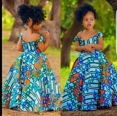 Children Dress Designs, Ankara Styles For Children, Styles For Children, African Material, Kitenge Dress, Boho Baby Clothes, Print Dress Designs