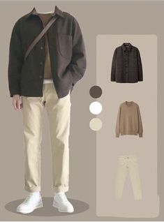 Uniqlo Outfit, Minimalist Fashion Men, Cooler Style, Men Fashion Casual Shirts, Stylish Men Casual