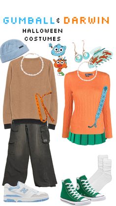 an image of some clothes and shoes for children to wear in the halloween costume contest