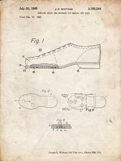 a drawing of a shoe that is in the shape of a shoe with two wheels