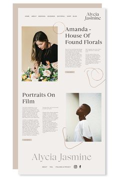 the front and back pages of an article on how to use photography for your website