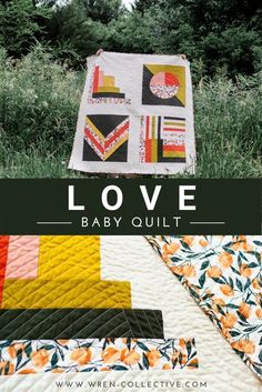 the cover of love baby quilt