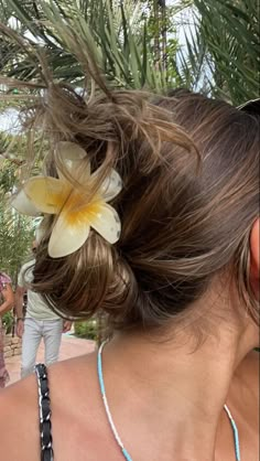 Clip Hairstyles, روتين العناية بالبشرة, Flower Hair Clips, Hair Claws & Clips, Summer 24, Aesthetic Hair