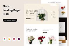 florist landing page uix kit