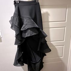 Worn Once. Perfect Condition. I Did Have It Slightly Taken In At Waistband To Fit Snug. High & Low, Limited Time, Womens Skirt, Size 2, Skirt, Black, Color