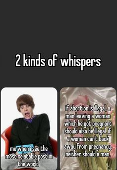 two kinds of whiszers with the caption'2 kinds of whiszers, if abottion is illegal, a man having a woman which he got pregnant should also also be