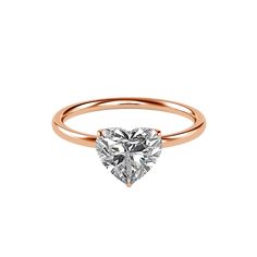 metal:rose_gold show_it Solitaire Diamond Engagement Ring, Heart Engagement Rings, Timeless Symbol, The Ivy, Diamond Education, Solitaire Diamond, Diamond Solitaire Engagement Ring, Diamond Set, Cherished Memories