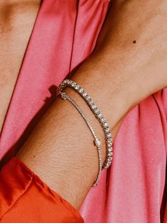 Luxury tennis bracelet - Wapas Tennis Bracelet, Delicate Bracelet, Minimalist Design, Cubic Zirconia, Tennis, Chanel, 925 Sterling Silver, Perfect Gift, Bracelet