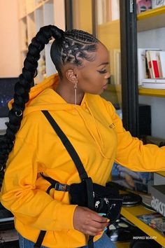 Rubber Band Braided Ponytail, Rubber Band Hairstyles Ponytail, Rubber Band Hairstyles Natural Hair, Rubber Band Hairstyle, Everyday Ponytail, Wrapped Ponytail, Fluffy Bun, Rubber Band Ponytail, Braided Braids