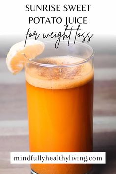 Spicy Juice Recipes, Sweet Potato Juice Recipes, Sweet Potato With Orange Juice, Sweet Potato Juice Benefits, Sweet Potato Orange Juice, Healthy Shots, Nama Juicer, Sweet Potato Juice, Loss Wight Juice