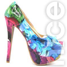 3” Platform 6.5” Heel Condition: Mint. Never Worn. Modern Multicolor High Heels, Multicolor Platform Lace-up Heels, Multicolor Ankle Strap Heels With 4-inch Heel, Glamorous Multicolor Platform Heels, Multicolor 4-inch Heel Spring Heels, Multicolor Synthetic Heels With 4-inch Heel, Animal Coloring, Shoes Women Heels, Shoes Heels