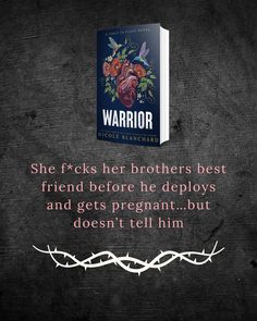 a book cover with barbed wire on it and the caption reads she f k s her brothers best friend before he deploys and gets pregnant but doesn't tell him