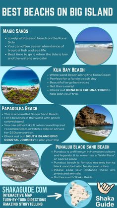 the best beaches on big island info sheet