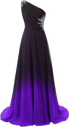 Ombre Prom Dresses, Chique Outfits, Chiffon Evening Dresses, Dresses Chiffon, Cute Prom Dresses, Long Evening Gowns, Pretty Prom Dresses, Chiffon Prom Dress, Party Gowns