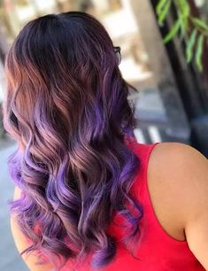 Lavender Balayage, Dark Hair Highlights, Purple Highlights Brown Hair, Hair Highlights Ideas, Ideas For Dark Hair, Dark Ombre Hair, Anna Hair