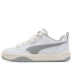 PUMA Park Lifestyle 'White Grey' 395084-01 Classic White Skate Shoes For Sports, White Casual Skate Shoes For Light Sports, Manga Art, Lifestyle, Grey, White, Art