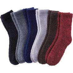 Specifications: Super soft warm microfiber stretchy women fuzzy socks are made of premium quality polyester & spandex. One Size: 9-11 (fit women's shoe sizes 6-10). The elastic bands at the ankle do not compress your legs giving you the best, comfortable wear experience for everyday activities and even during sleep. Very soft cozy socks are made of premium Microfiber provide maximum coziness for your feet keeping them warm, soft and sweat-free. By using fine needle to dense the stitches of cloth Chenille Socks, Warm Gifts, Sleeping Socks, Womens Wool Socks, Outdoor Socks, Cabin Socks, Cuff Design, Fluffy Socks, Comfy Socks