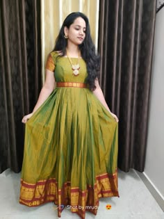 Narayana Peta Long Frocks, Narayanpet Long Frocks Designs Latest, Narayanpet Long Frocks With Dupatta, Narayana Pattu Dresses, Narayanpet Dresses Models, Saree Into Gown, New Long Frock Models, Narayanpet Dress, Saree Frocks