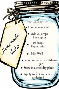 Homemade Vicks, Joululahjat Diy, Sick Remedies, Essential Oils Herbs, Natural Healing Remedies, Herbal Healing