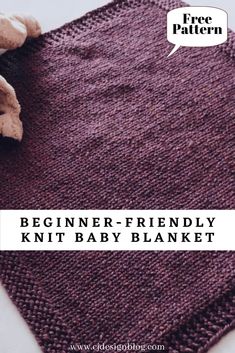 How to knit a very simple baby blanketStep by step Beginner-friendly pattern with video tutorial. Free Baby Blanket Knitting Patterns For Beginners, Knitting Patterns Blankets Easy, Simple Knitted Blanket, Knitting Blanket Patterns For Beginners, Diy Knitted Blanket, Easy Knitting Blanket For Beginners, Knitted Baby Blankets Pattern Free Easy, How To Knit A Baby Blanket, Chunky Knit Baby Blanket Pattern