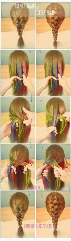 Braid Tutorials, Braids Step By Step, Dutch Braid Hairstyles, French Braids, Fishtail Braid, Braid Tutorial, Braided Hairstyles Tutorials, Dutch Braid, French Braid