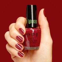 Nessa-ist Rose from the OPI Wicked Collection. A rosy red nail polish that’s Nessa-ssary. Your mani-tude is rose-y with a sprinkle of thorny! Paint your mind with this unapologetically bold deep red nail polish that proves you don't need powers to feel empowered. Nail the magic with a limited edition nail polish collection of crèmes, shimmers, and pearls inspired by the new film, Wicked. Benefits: OPI Nail Lacquer is available in 200 NAIL POLISH shades, and provides up to 7 days of wear. OPI Man Opi Wicked, Deep Red Nail Polish, Opi Red, Follow The Yellow Brick Road, Deep Red Nails, Tinted Eyebrow Gel, Wella Color Charm, Skin Care Salon, Diy Nail Polish