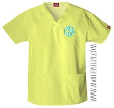 Monogrammed Scrubs. I'm gonna need these:).... if I ever get into dental hygiene school Nurse Fashion Scrubs, Hygiene School, Dental Tourism, Nurse Rock, Nursing Fashion, Dental School