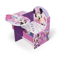 minnie mouse desk and chair set