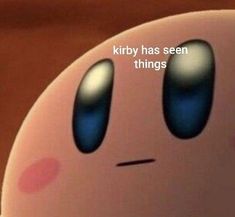 Kirby Reaction Pics, 1000 Yard Stare, Kirby Meme, Kirby Memes, Kirby Art, Image Memes, Cute Memes, Funny Reaction Pictures, Wholesome Memes