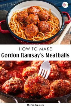 Gordon Ramsay’s Meatballs Meet Balls Recipe Easy, Gordon Ramsay Beef Wellington Recipe, Famous Chefs Recipes, Chef Ramsey Recipes, Gordon Ramsay Meatballs, Meet Balls, Gordon Ramsay Dishes, Gorden Ramsey, Gordon Ramsay Recipes