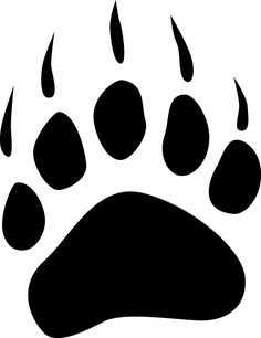 a black and white paw print with drops of water coming out of the bottom of it