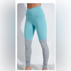 Alo Gorgeous Aqua And Gray Goddess Leggings. New Without Tags. Size Xs. Sporty Alo Yoga Workout Pants, Alo Yoga Full-length Sports Bottoms, Alo Yoga Casual Bottoms For Training, Alo Yoga Full Length Workout Pants, Alo Yoga Sportswear Training Bottoms, Sporty Fitted Alo Yoga Leggings, Casual Alo Yoga Bottoms For Training, Alo Yoga Fitted Leggings For Training, Alo Yoga Sporty Long Pants Activewear