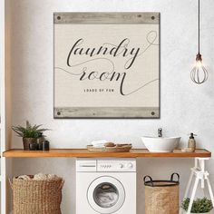 Laundry Room Typography Wall Art is a beautiful addition to any decor style. Bring this stunning canvas print into your home to easily refresh your walls and elevate your decor. Pictures In Laundry Room, Laundry Room Wall Decor Ideas, Laundry Room Large, Amanda Murray, Laundry Wall, Laundry Wall Art, Laundry Room Wall Decor, Typography Artwork, Typography Wall