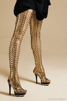 crazy Beyonce Fashion, Laquan Smith, German Fashion, Halloween Craft, Future Fashion, Thigh High Boots, Thigh Highs