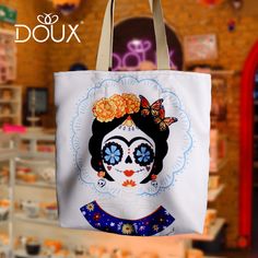 Doux Bolsos BOLSO ECOLOGICO CATRINA 2 Dia De Muertos, Color