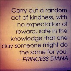 a quote from princess dianna on the side of a wall