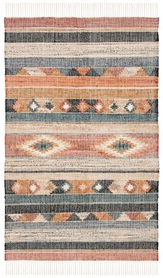 safavieh clearance kilim klm177m blue rug Bohemian Flat, Rust Area Rug, Fringe Rugs, Kelly Clarkson Home, Nomadic People, Southwestern Patterns, Southwestern Area Rugs, Southwestern Rug, Jute Area Rugs