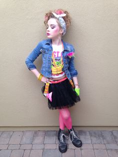 80's costume idea.Madonna vibes Kitsch Party, Houseparty Outfits, 80s Madonna