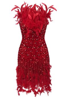 70s Dress Party, Sequence Outfits, Sequin Dress Red, Feather Dresses, Fire Queen, Graduation Dress College, Summer Business Casual Outfits, Italian Summer Outfits, Summer Night Outfit