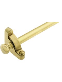 a brass door handle on a white background