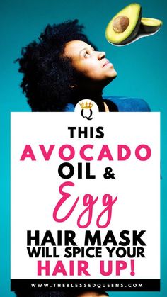 This Avocado Oil And Egg Hair Mask Will Spice Your Hair Up! Egg Hair, Curly Hair Mask, Egg Hair Mask, Havana Twists, Hair Shrinkage, Egg For Hair, Finger Coils, Twist Updo