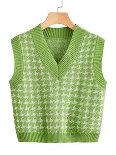 V Neck Sweater Vest, Sweater Vests, Sweater Vest Women, 자수 디자인, Women Sweater, Indie Outfits, Swaggy Outfits, Dream Clothes, V Neck Sweater